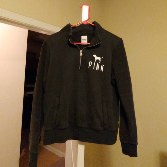 PINK Victoria's Secret Tops - PINK Quarter Zip Sweatshirt